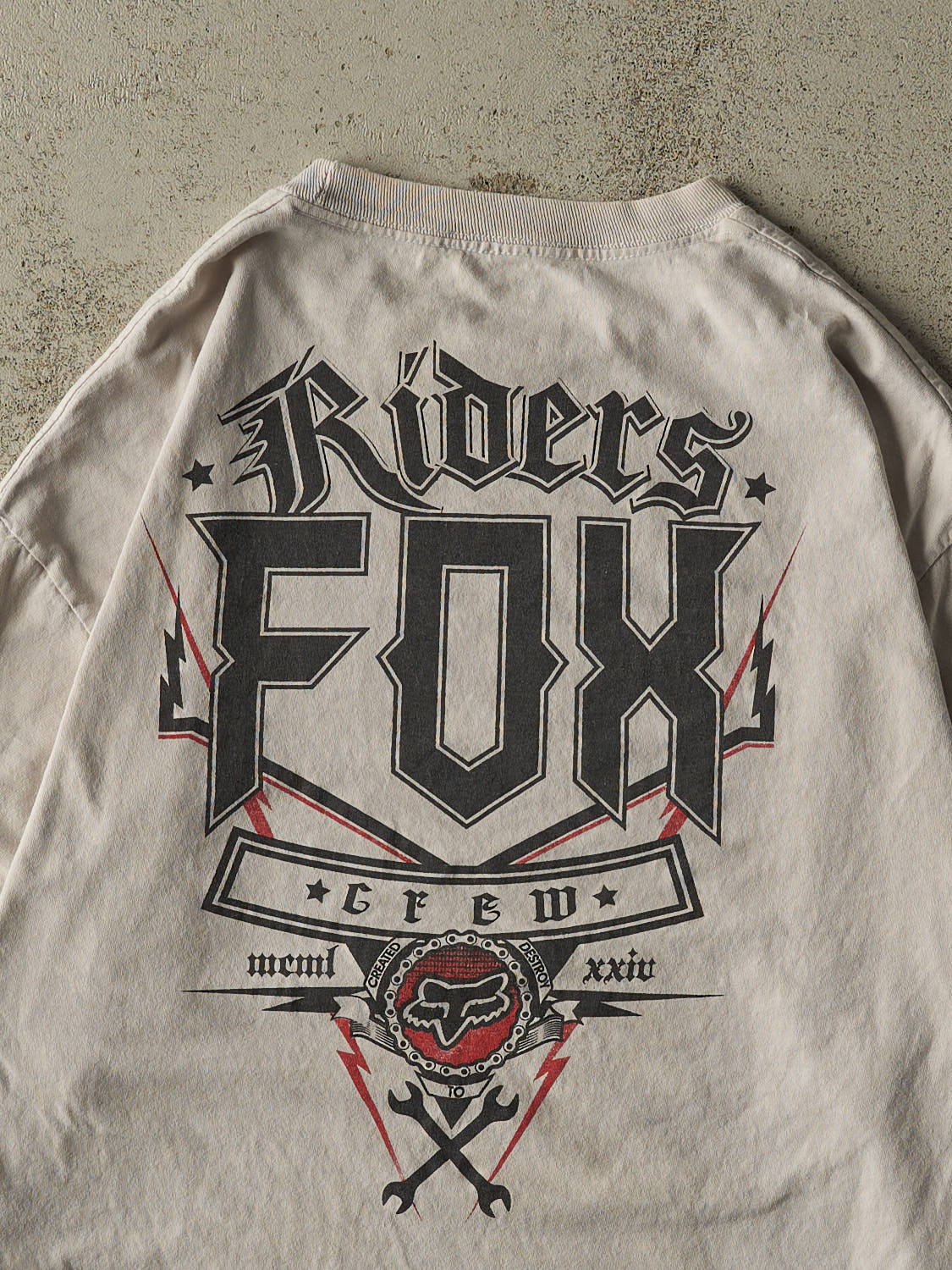 Vintage Y2K Grey Fox Racing Long Sleeve (L/XL)