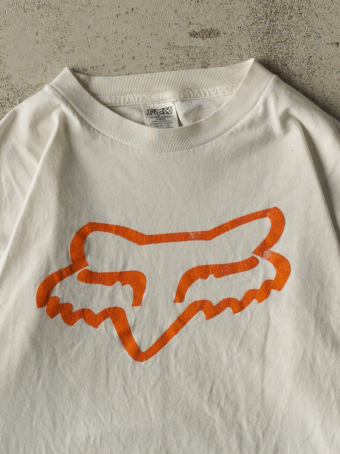 Vintage Y2K White Fox Racing Long Sleeve (M/L)