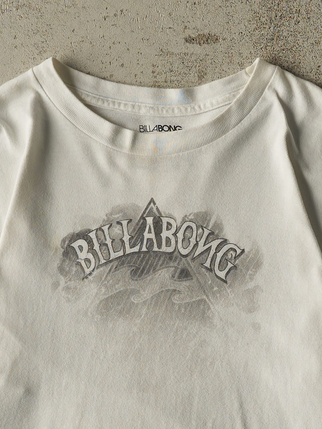 Vintage Y2K White Billabong Tee (S/M)
