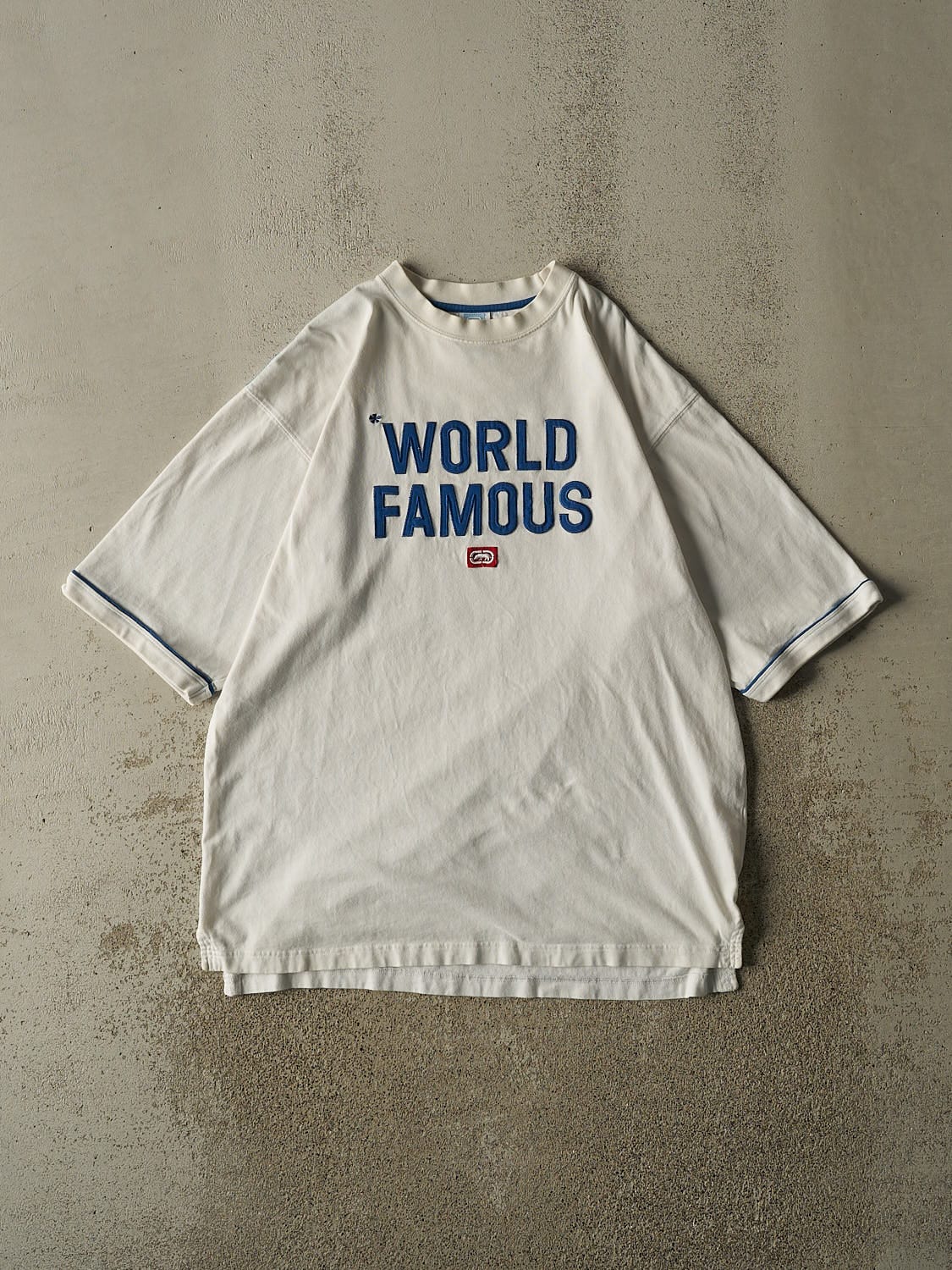 Vintage Y2K White Ecko World Famous Tee (XL)
