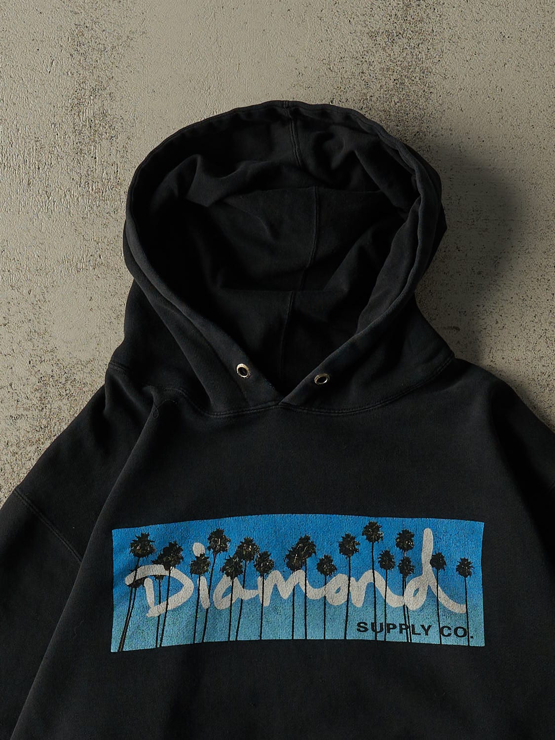 Vintage Y2K Faded Black Diamond Supply Co Hoodie (L/XL)