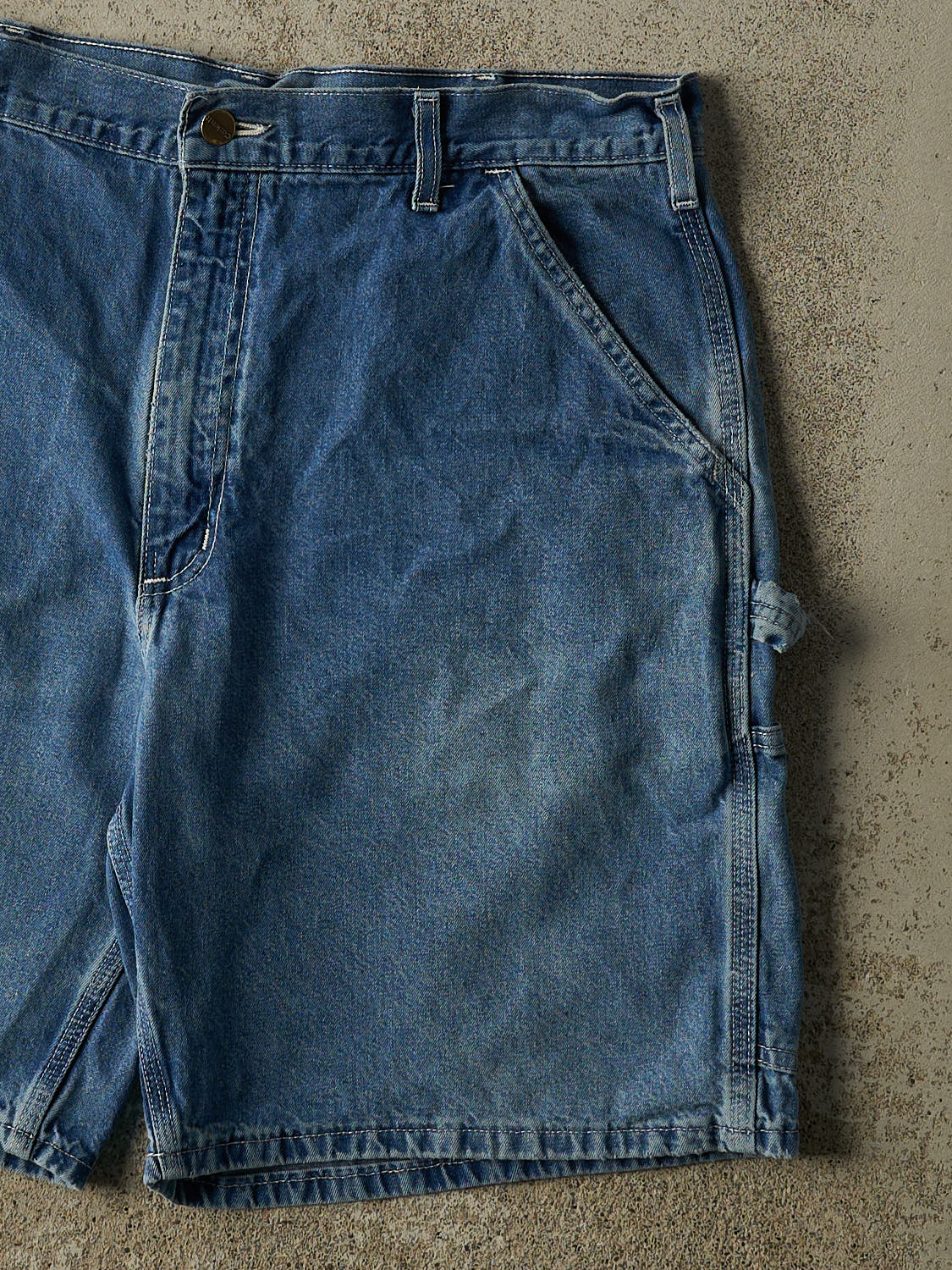 Vintage 90s Dark Wash Carhartt Carpenter Jean Shorts (36x9)