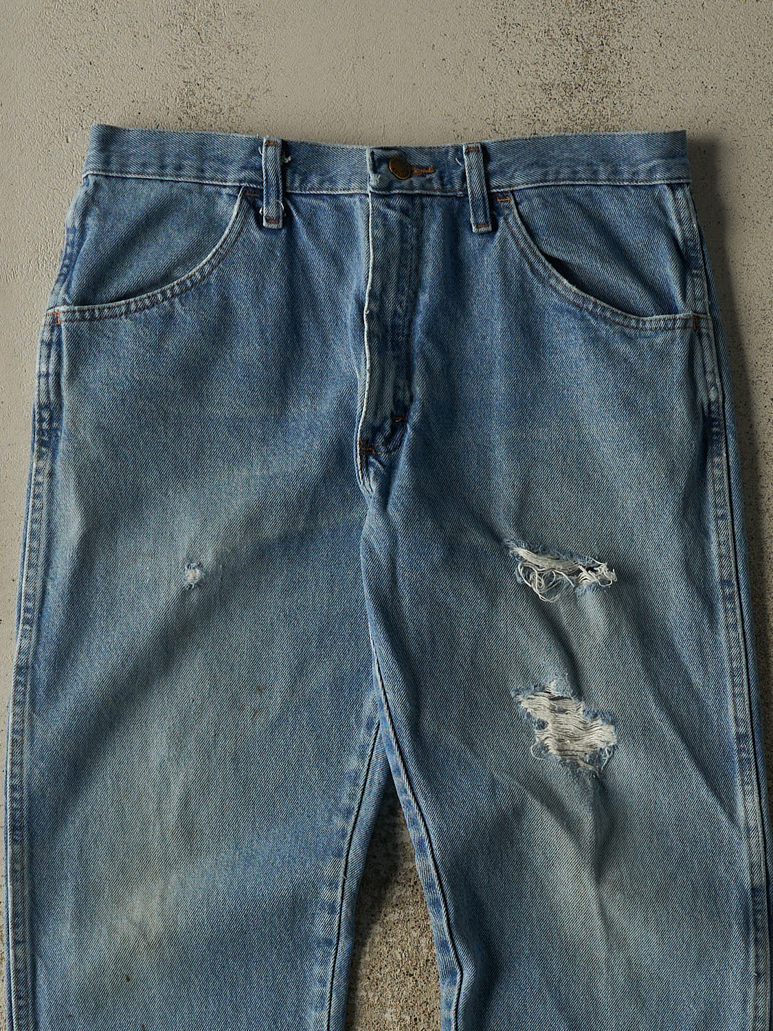 Vintage 90s Light Wash Rustler Jeans (33x29)