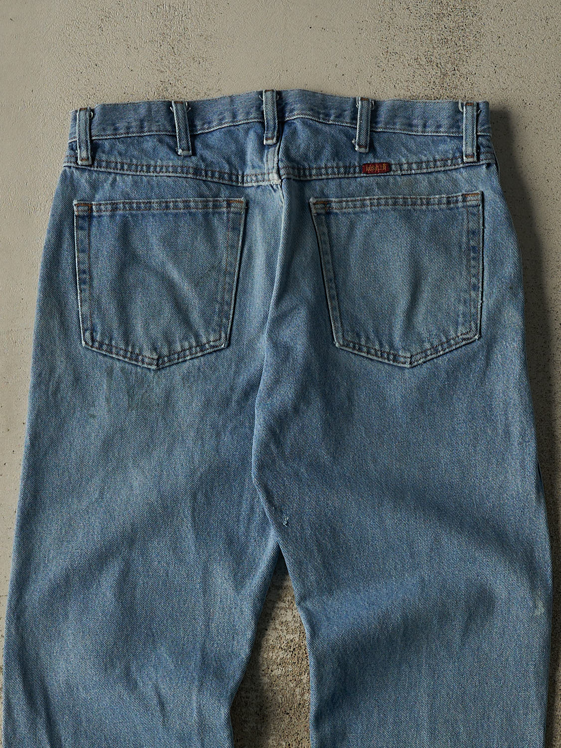 Vintage 90s Light Wash Rustler Jeans (33x29)