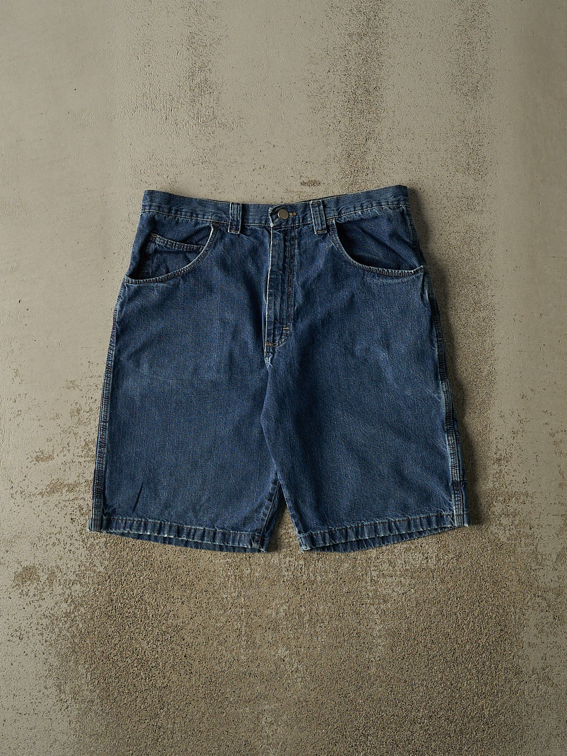 Vintage 90s Dark Wash Wrangler Jean Shorts (33x10)