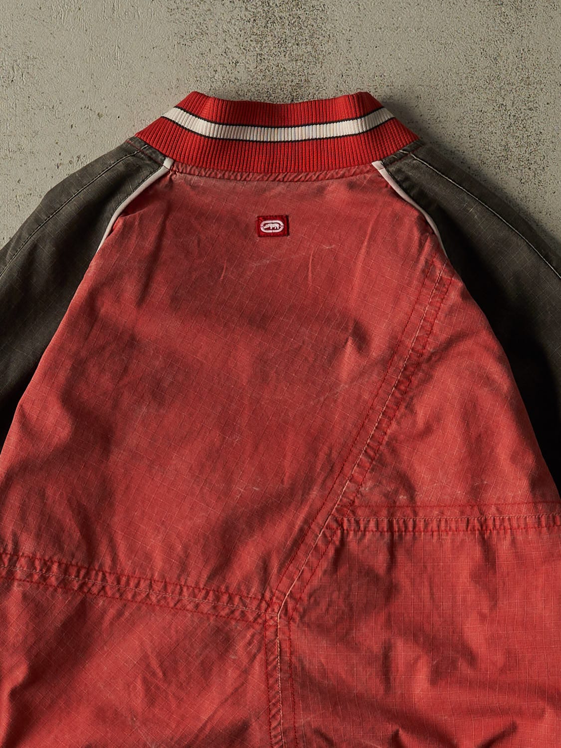 Vintage Y2K Red Ecko Bomber Jacket (L/XL)