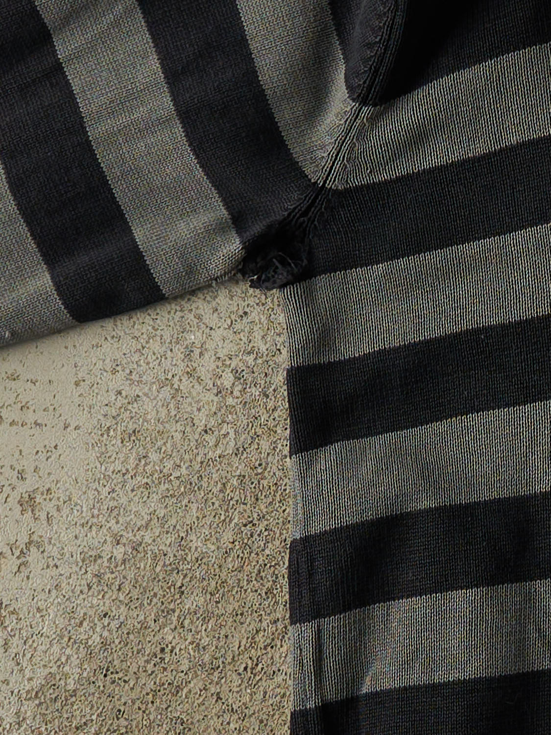 Vintage Y2K Black LRG Striped Knit (S/M)