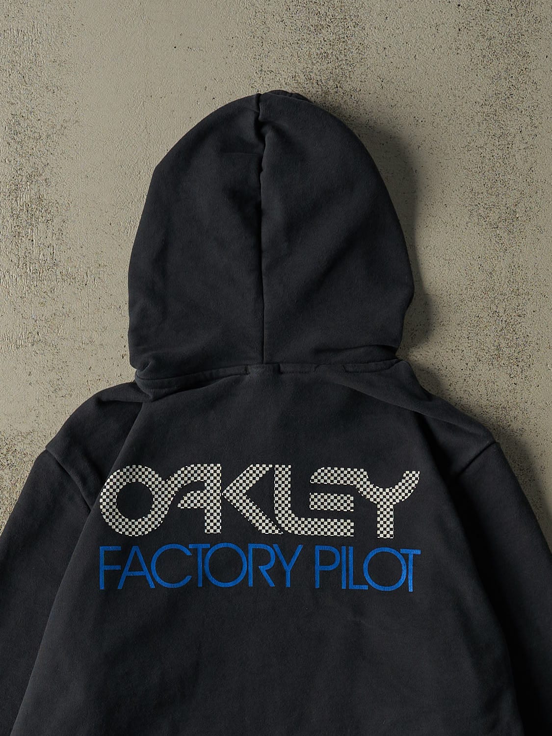 Vintage Y2K Navy Blue Oakley Factory Pilot Hoodie (M) – Rebalance