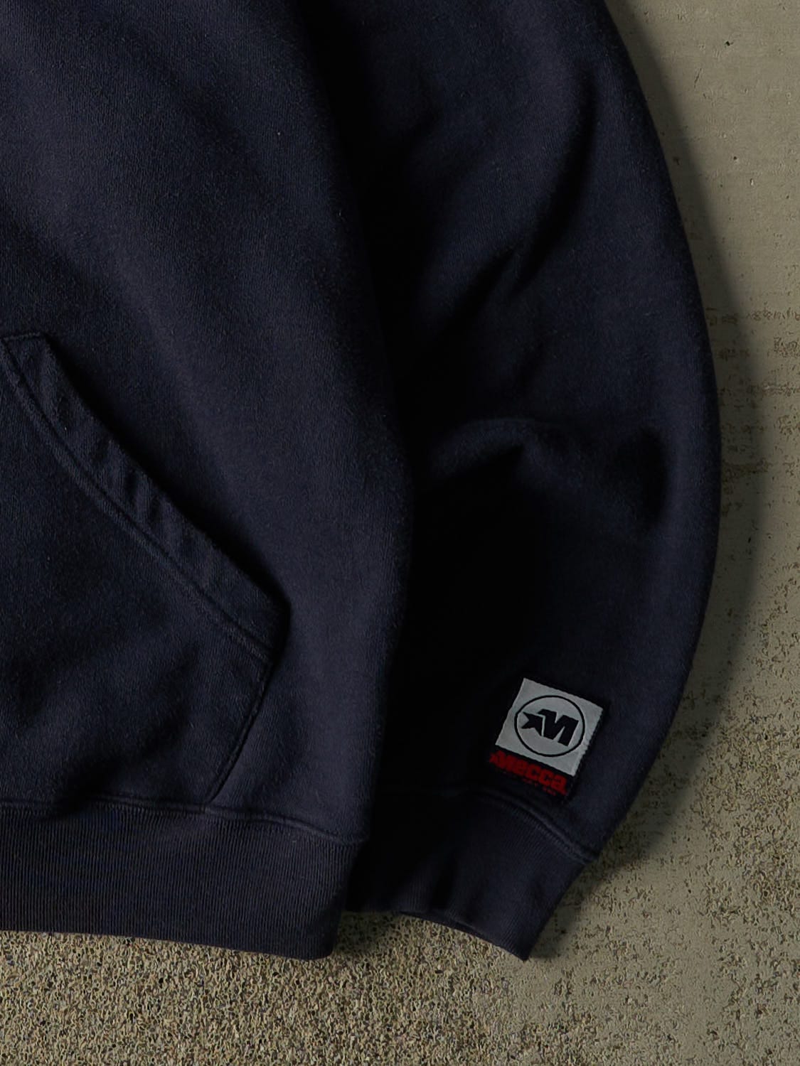 Vintage Y2K Navy Blue Mecca Hoodie (L)