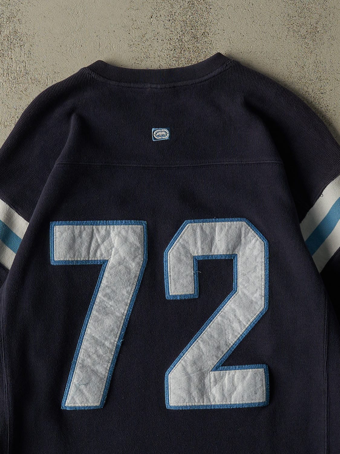 Vintage Y2K Navy Blue Ecko Knit Long Sleeve (XXL/XXXL)