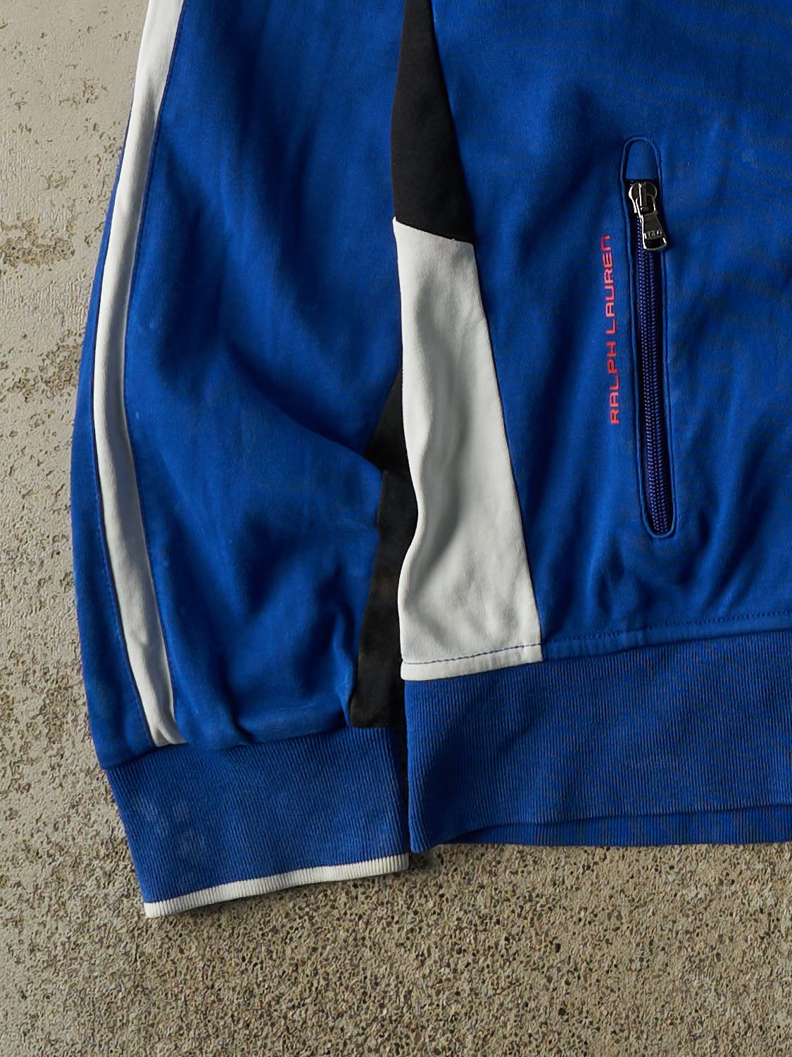 Vintage Y2K Blue Polo Zip Up Sweater (M/L)