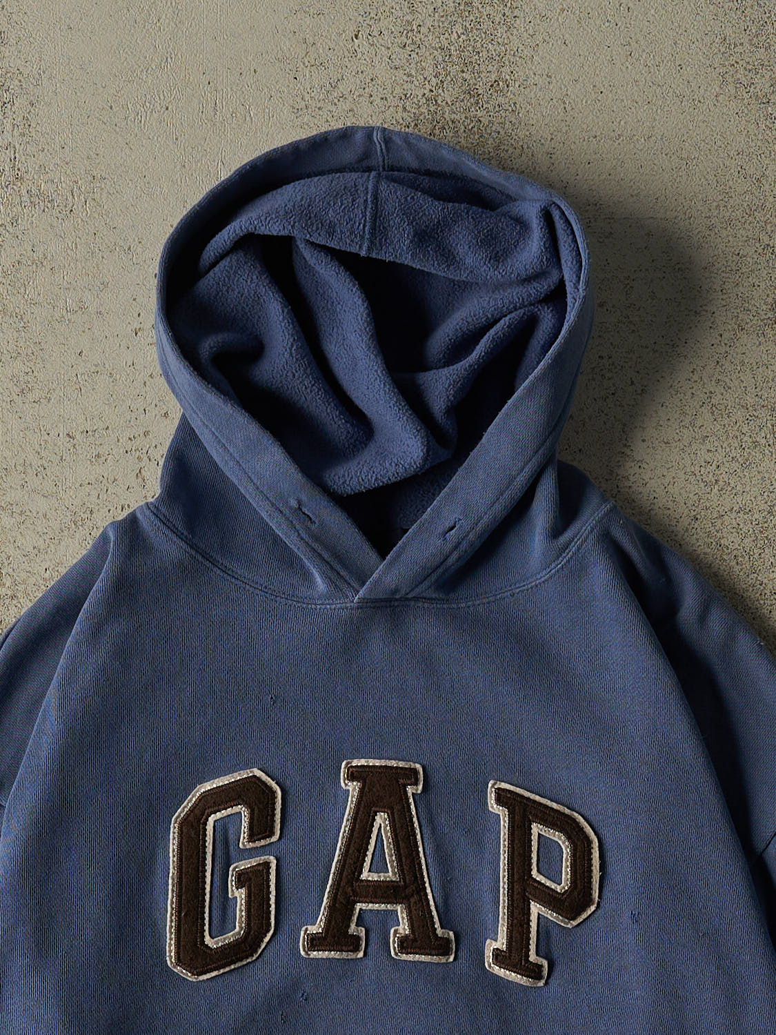 Vintage Y2K Blue Gap Embroidered Hoodie (S/M)