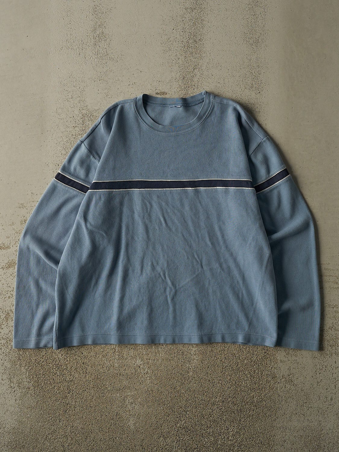 Vintage Y2K Blue Thermal Long Sleeve (L)