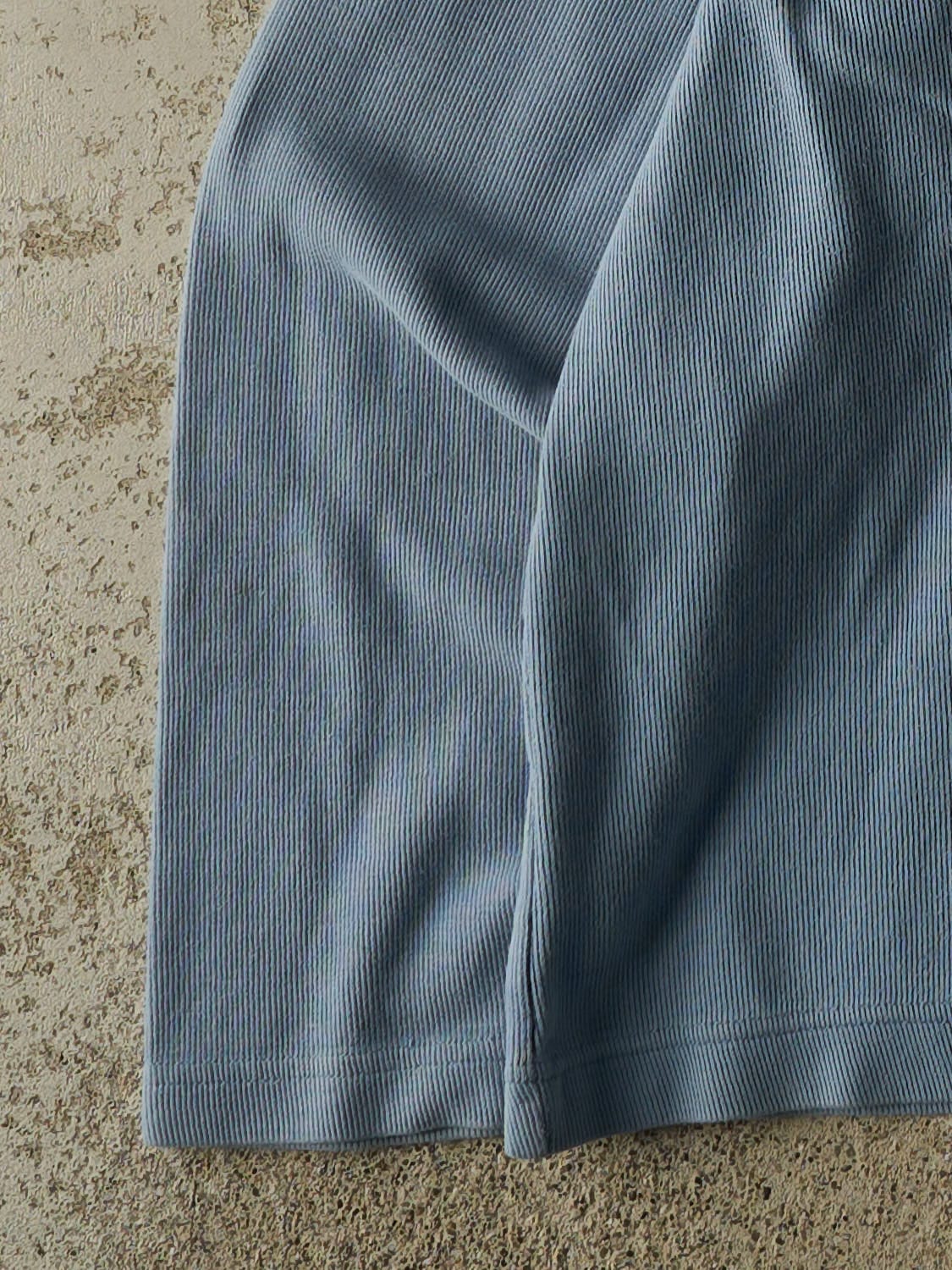 Vintage Y2K Blue Thermal Long Sleeve (L)