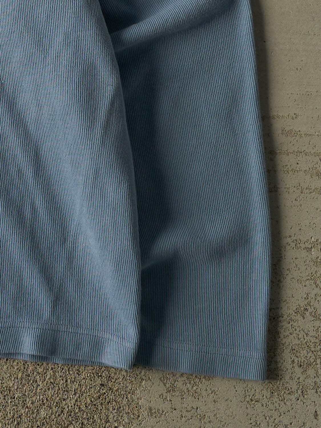 Vintage Y2K Blue Thermal Long Sleeve (L)