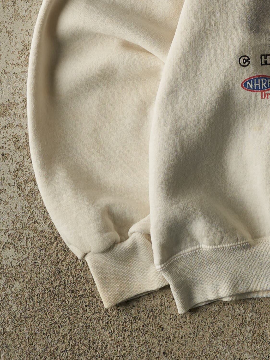 Vintage 01' Beige NHRA Nationals Racing Crewneck (M/L)