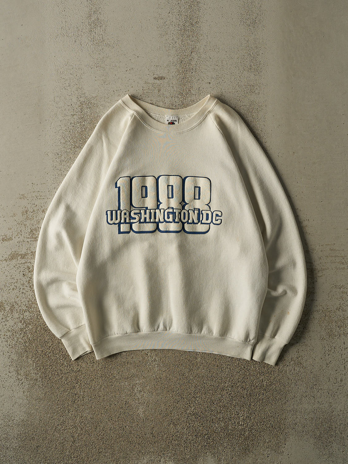 Vintage 88' Beige Washington DC Crewneck (L/XL)