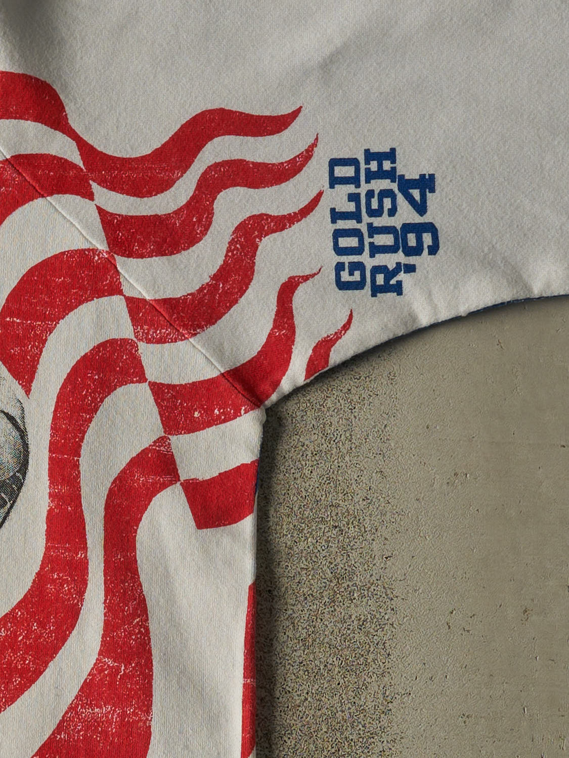 Vintage 94' White Bonnie Blair Olympics AOP Crewneck (L/XL)