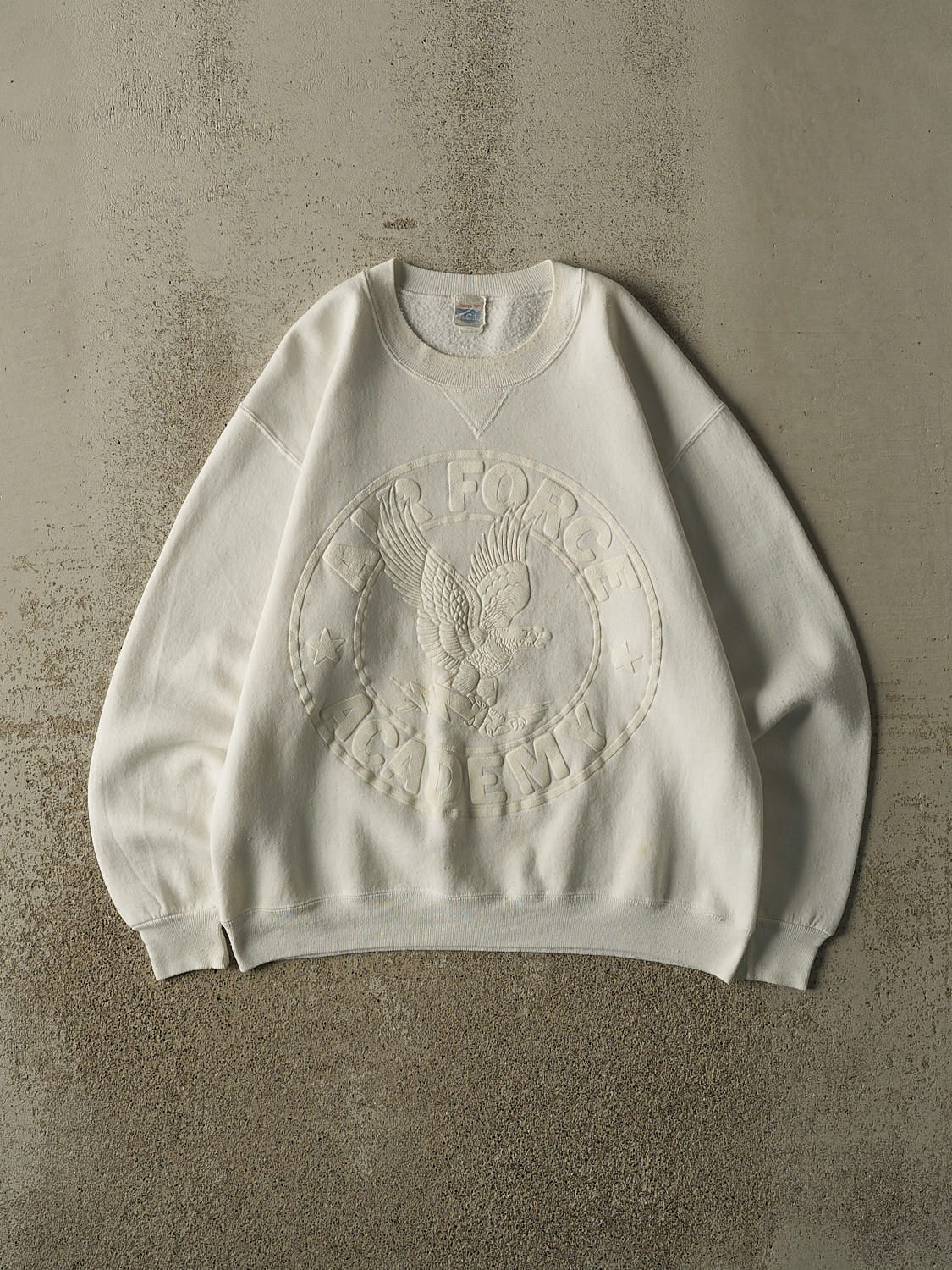 Vintage 80s White United States Air Force Academy Crewneck (M/L)