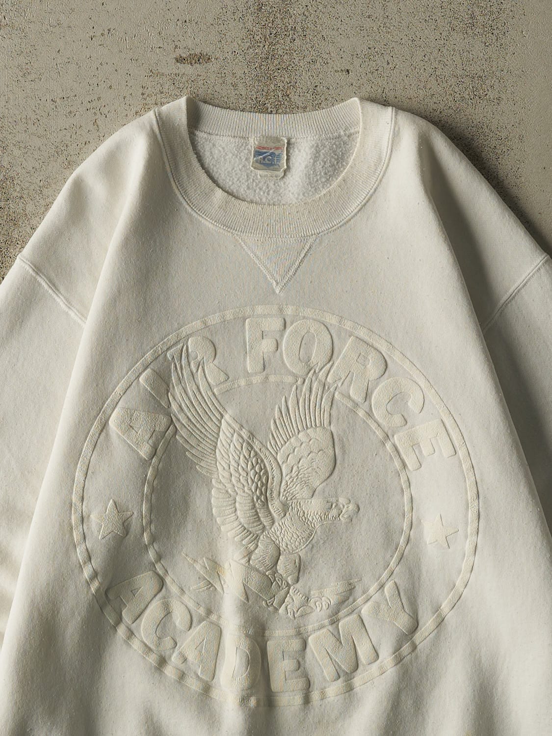 Vintage 80s White United States Air Force Academy Crewneck (M/L)