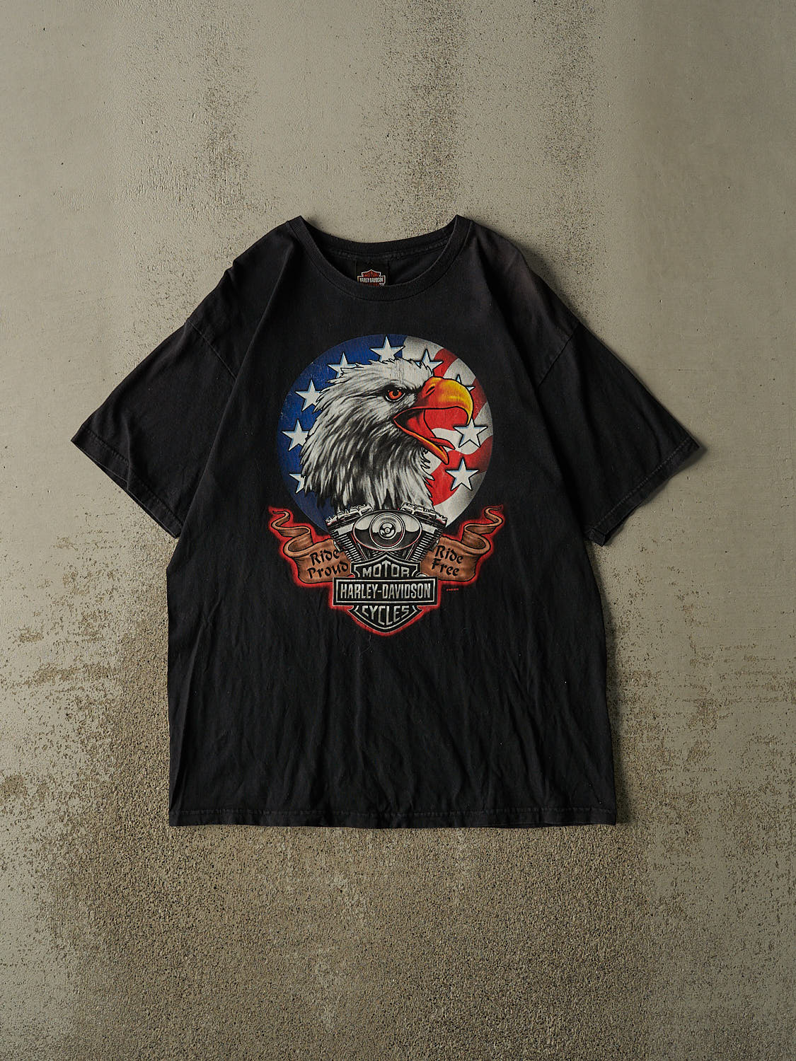 Vintage 10' Black Harley Davidson Daytona Beach FL Tee (M/L)