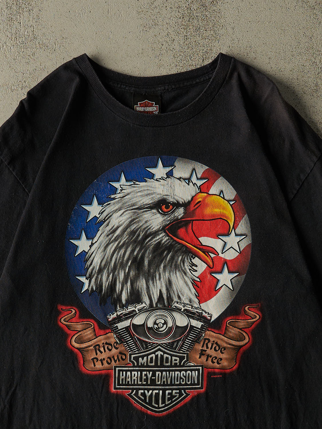 Vintage 10' Black Harley Davidson Daytona Beach FL Tee (M/L)