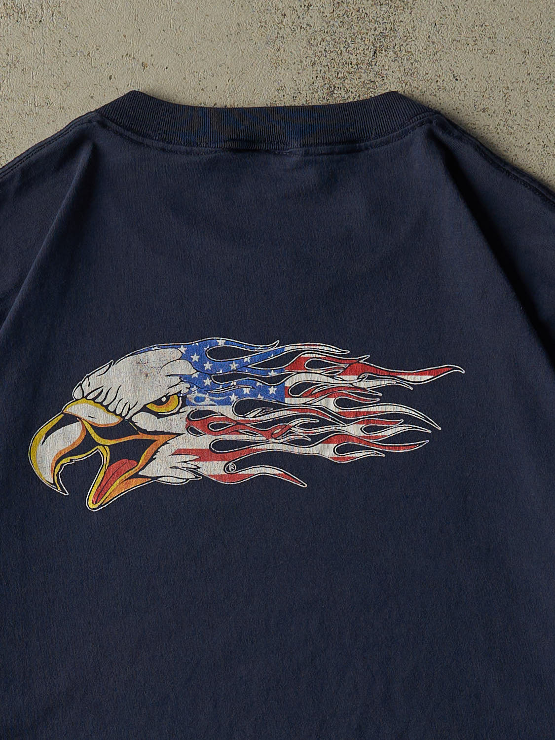 Vintage 90s Navy Blue Eagle Tee (XL/XXL)