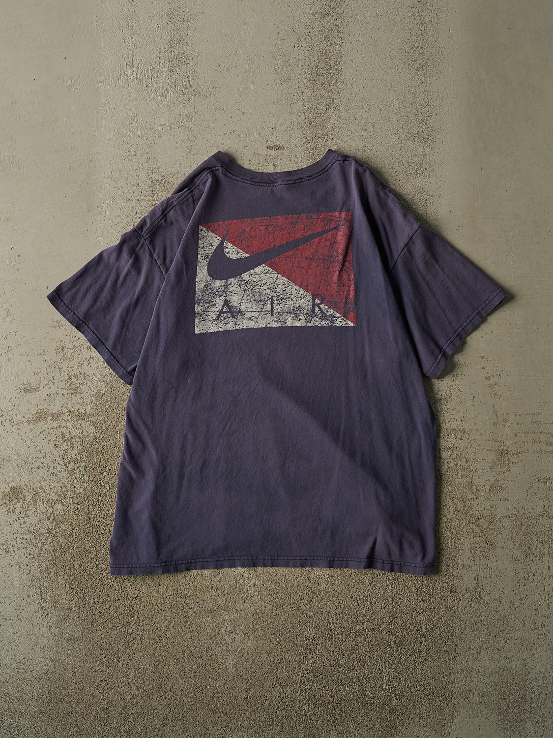 Vintage 90s Sun Faded Navy Nike Air Tee (L)