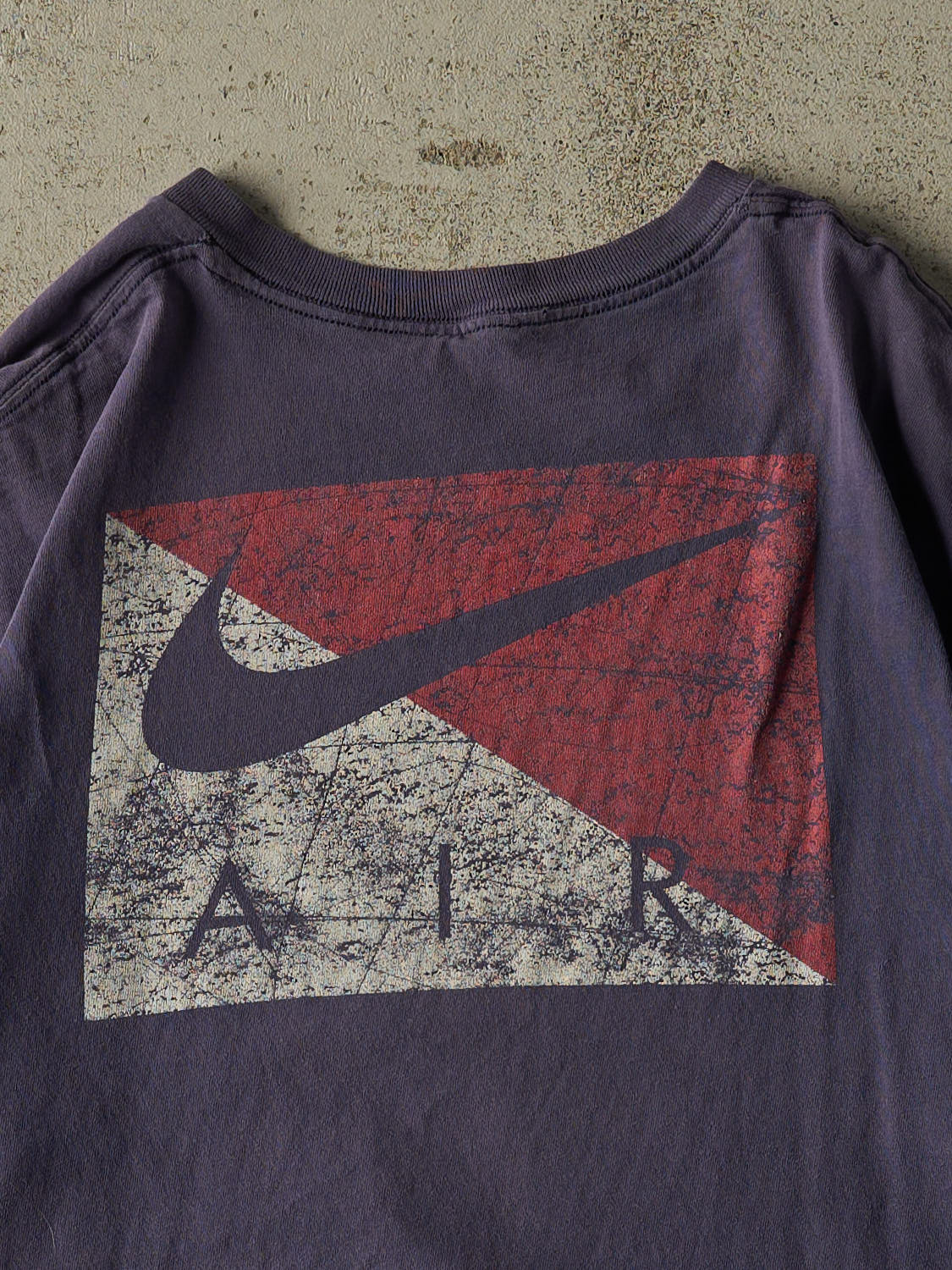 Vintage 90s Sun Faded Navy Nike Air Tee (L)