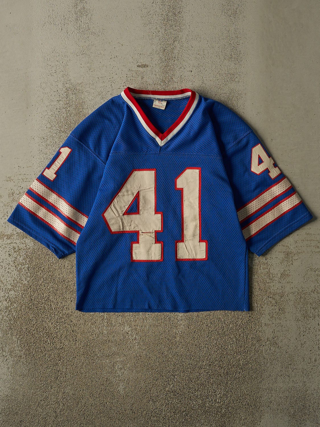 Vintage 80s Blue Buffalo Bills #41 Football Jersey (S/M)