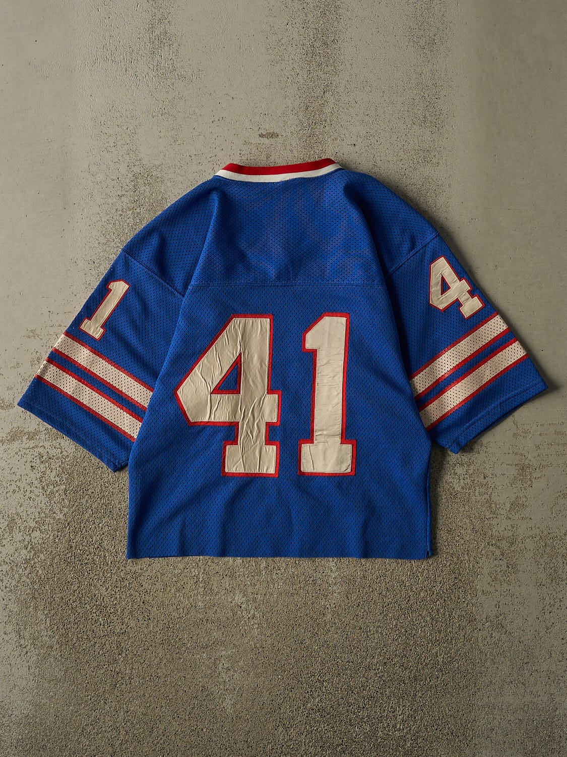 Vintage 80s Blue Buffalo Bills #41 Football Jersey (S/M)