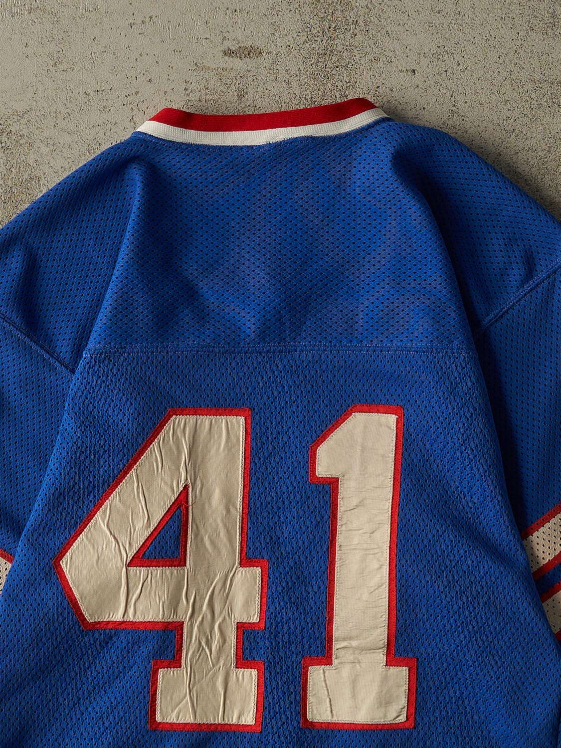 Vintage 80s Blue Buffalo Bills #41 Football Jersey (S/M)