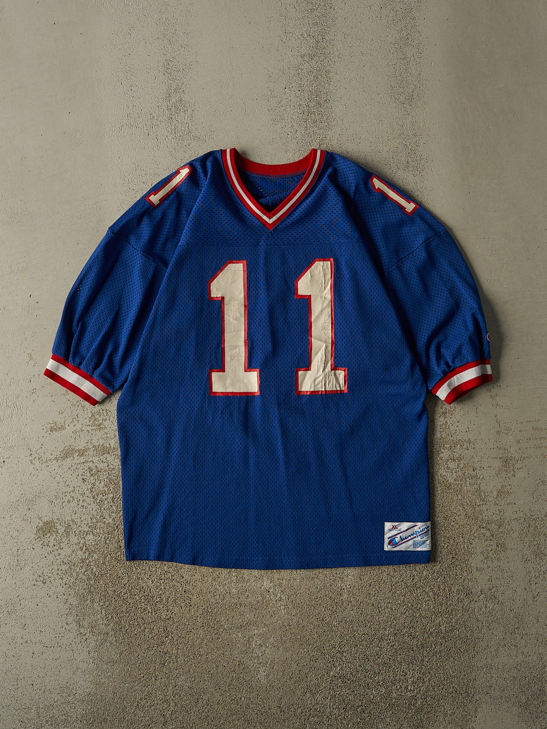 Vintage 80s Blue New York Giants #11 Phil Simms Football Jersey (XL/XXL)