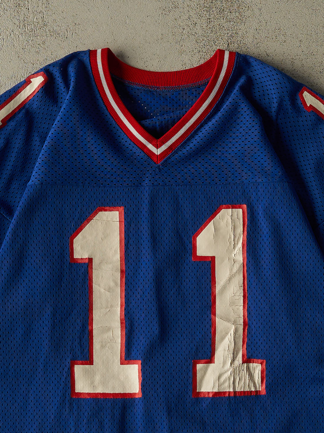 Vintage 80s Blue New York Giants #11 Phil Simms Football Jersey (XL/XXL)