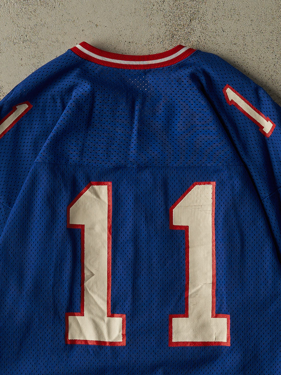 Vintage 80s Blue New York Giants #11 Phil Simms Football Jersey (XL/XXL)
