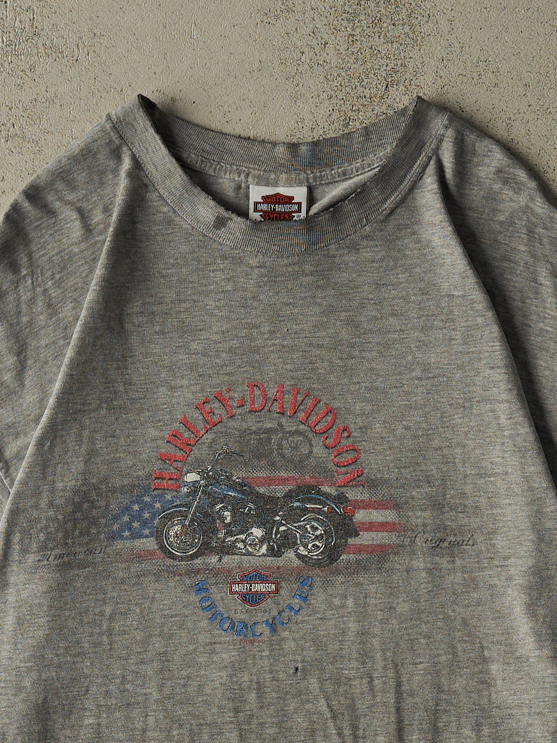Vintage Y2K Grey Harley Davidson Grand Canyon Tee (L/XL)