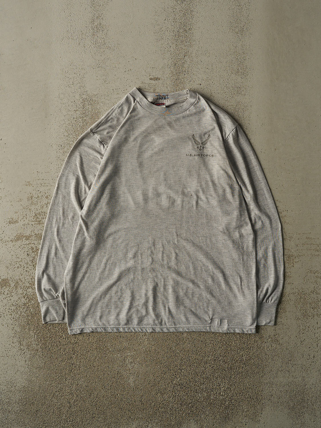 Vintage 90s Heather Grey United States Air Force Reflective Long Sleeve (L)
