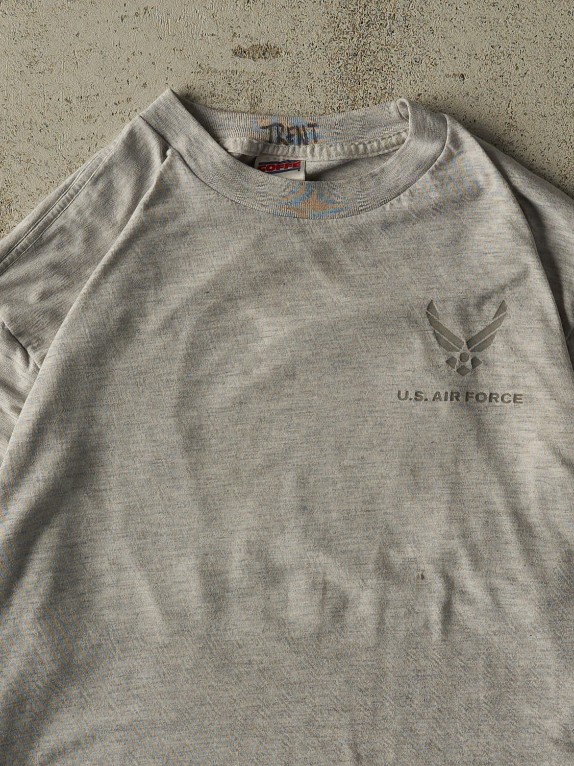 Vintage 90s Heather Grey United States Air Force Reflective Long Sleeve (L)