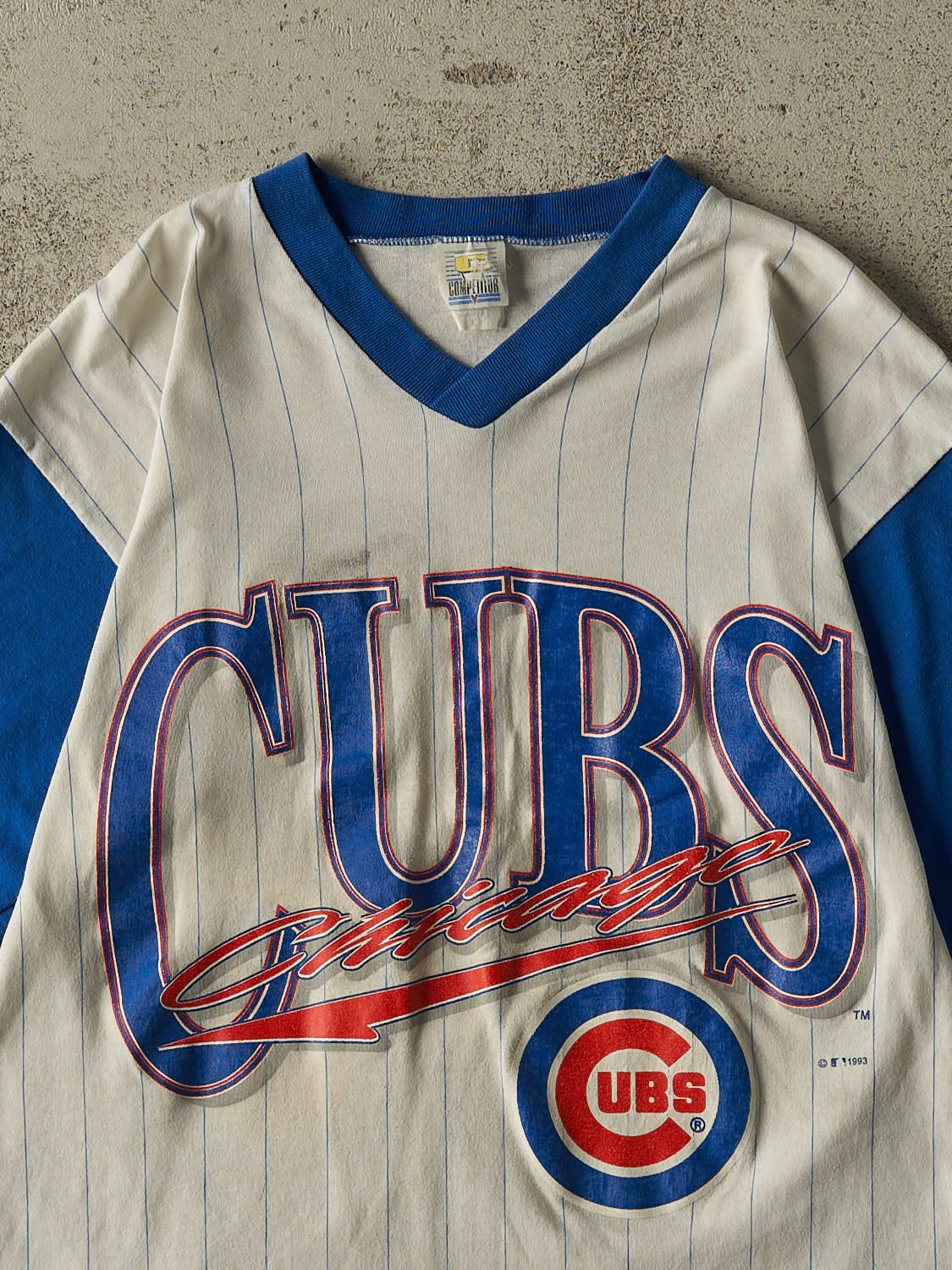 Vintage 93' White Chicago Cubs Tee (S/M)