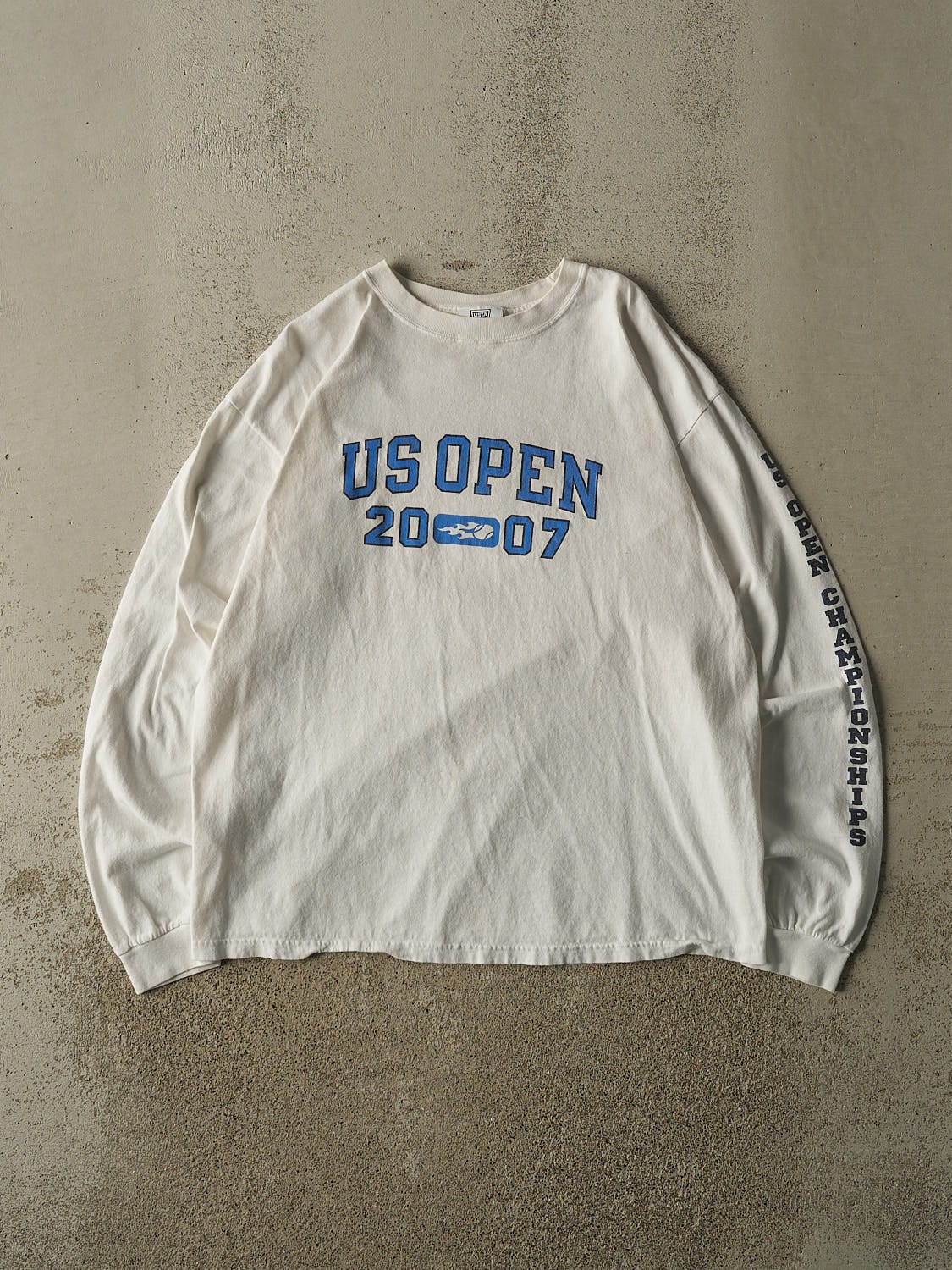 Vintage 07' White US Open Tennis Long Sleeve (L)