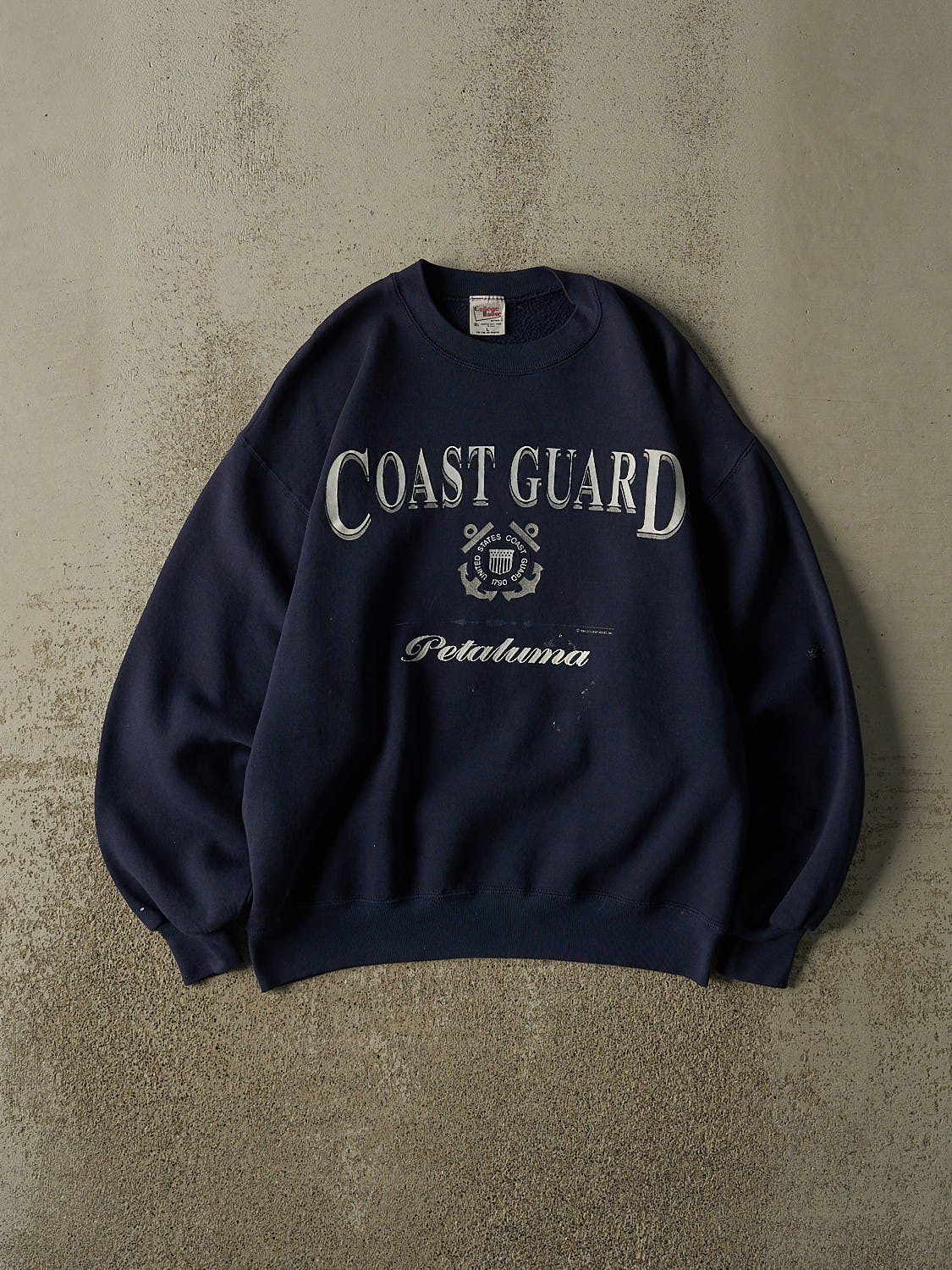 Vintage 90s Navy Blue United States Coast Guard Crewneck (M)