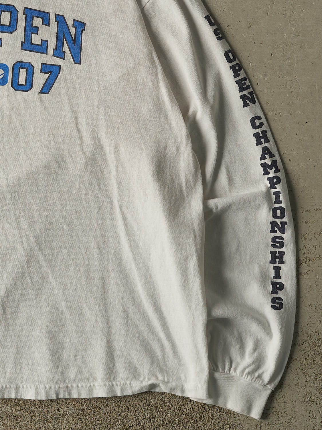 Vintage 07' White US Open Tennis Long Sleeve (L)