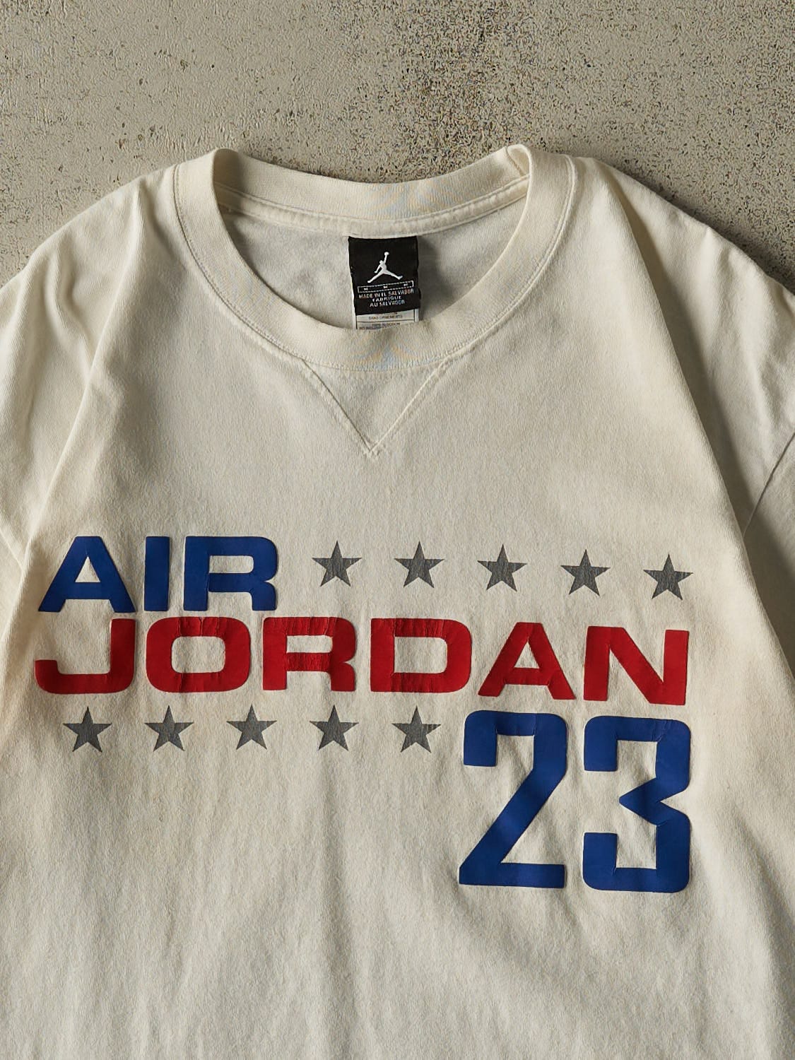 Vintage Y2K White Air Jordan Tee (M/L)