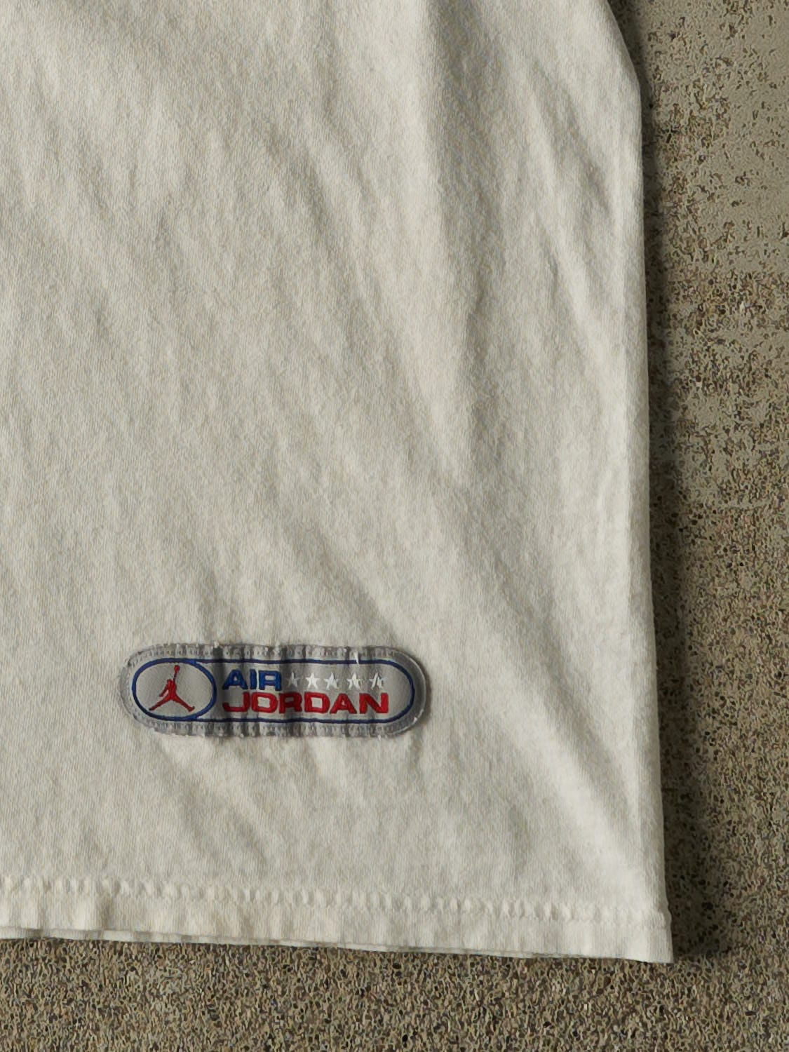 Vintage Y2K White Air Jordan Tee (M/L)