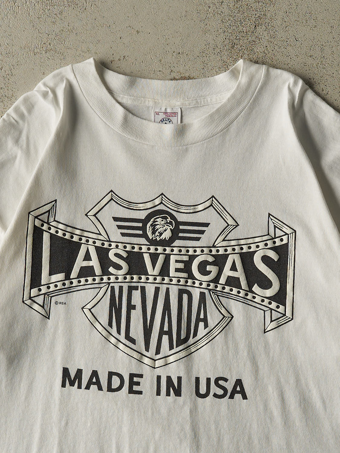 Vintage 90s White Las Vegas Nevada Single Stitch Tee (XL)