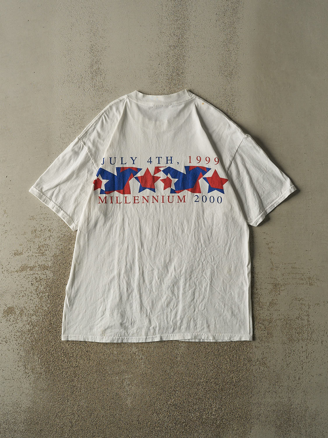 Vintage 99' White July 4th USA Tee (XL/XXL)