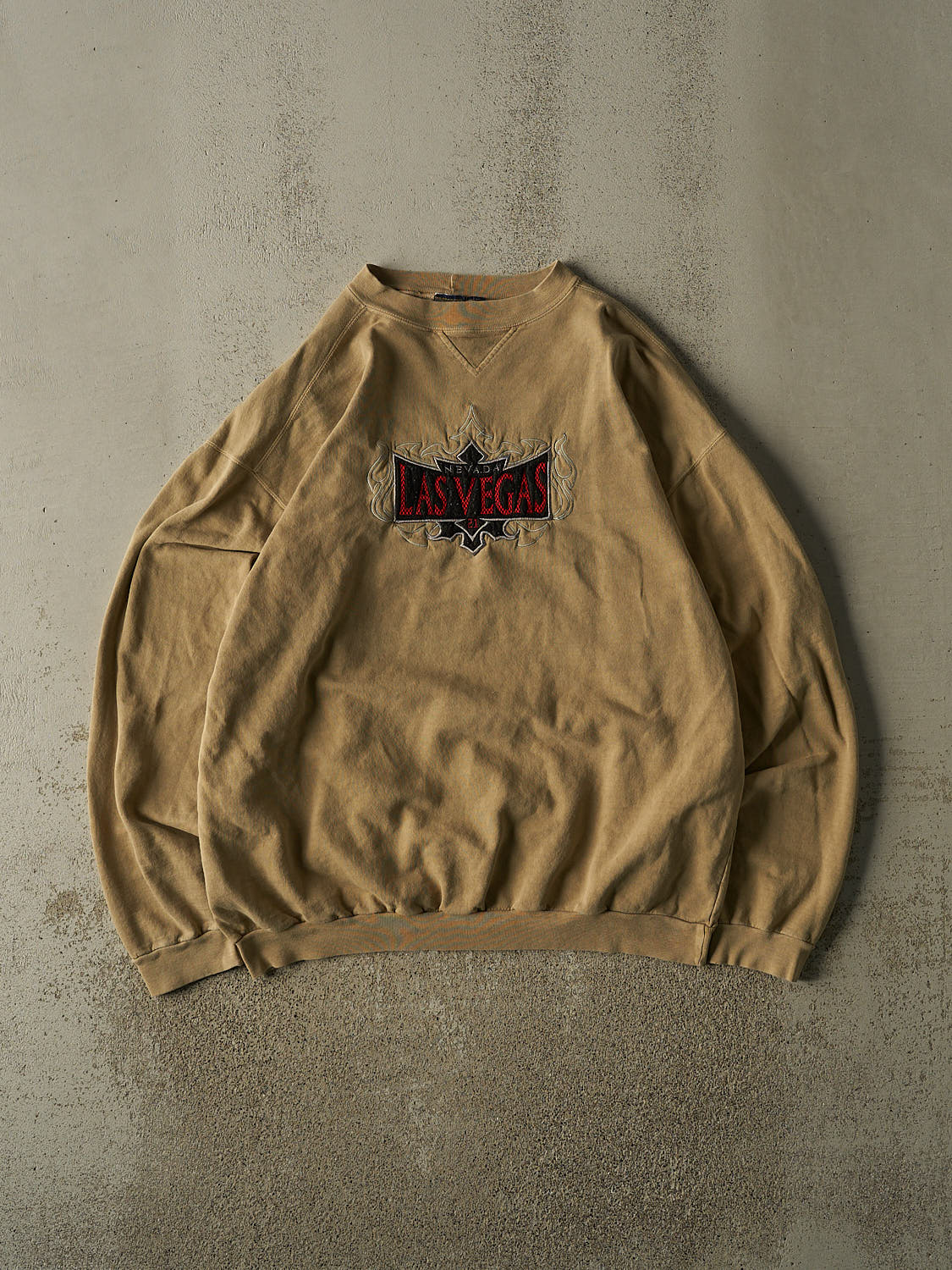 Vintage 90s Beige Las Vegas Nevada Crewneck (XL/XXL)