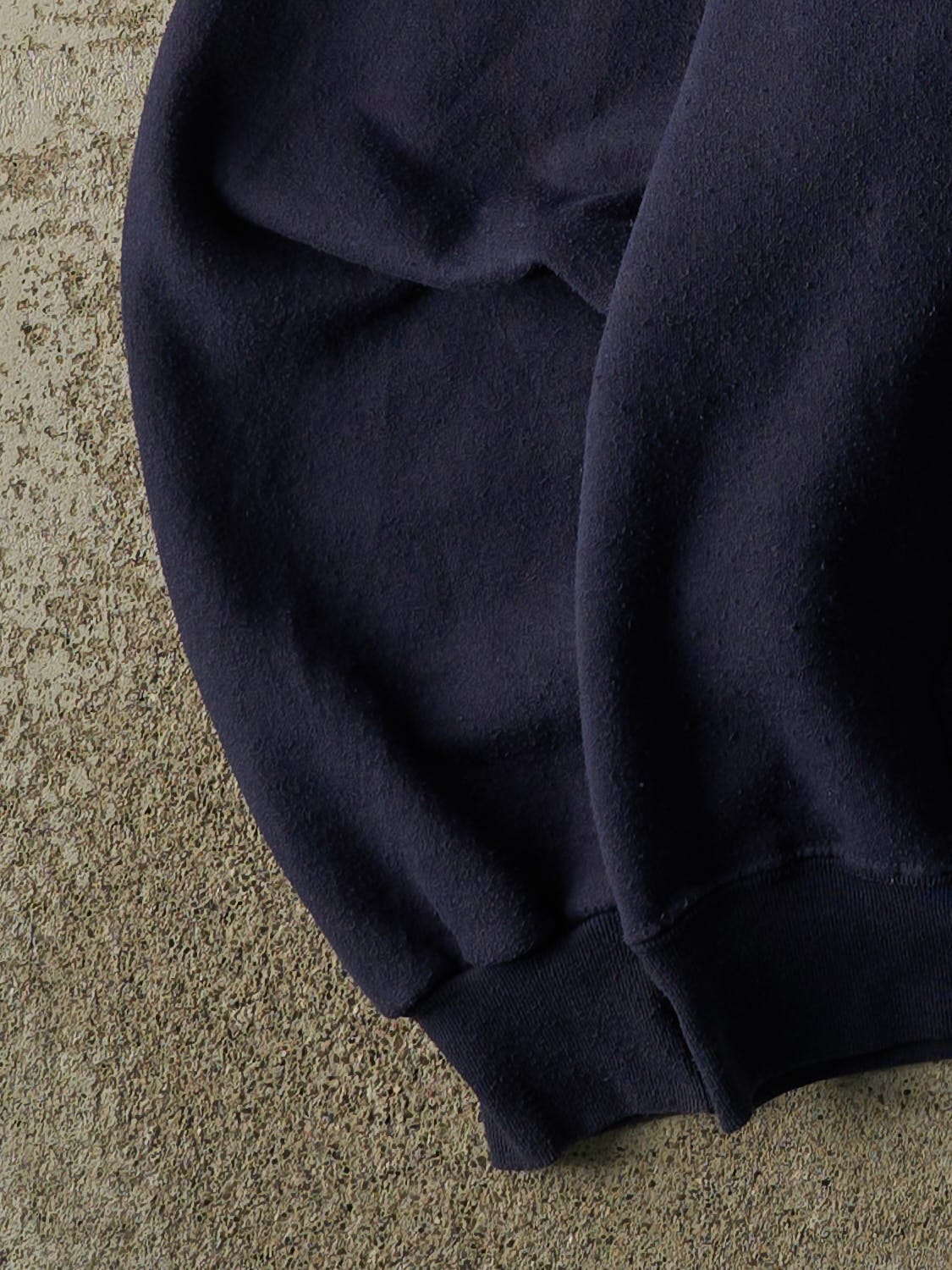 Vintage Y2K Navy Blue US Navy Embroidered Hoodie (XL)