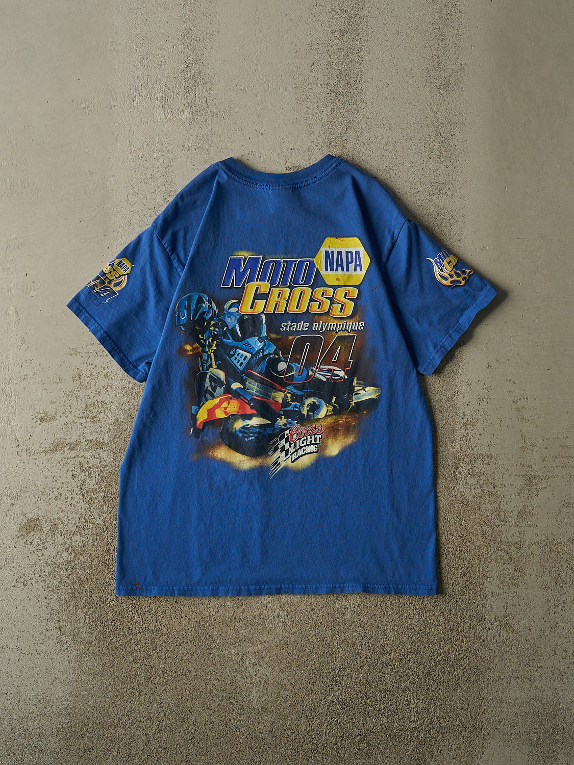 Vintage 04' Blue Napa Motocross x Coors Light Tee (L)