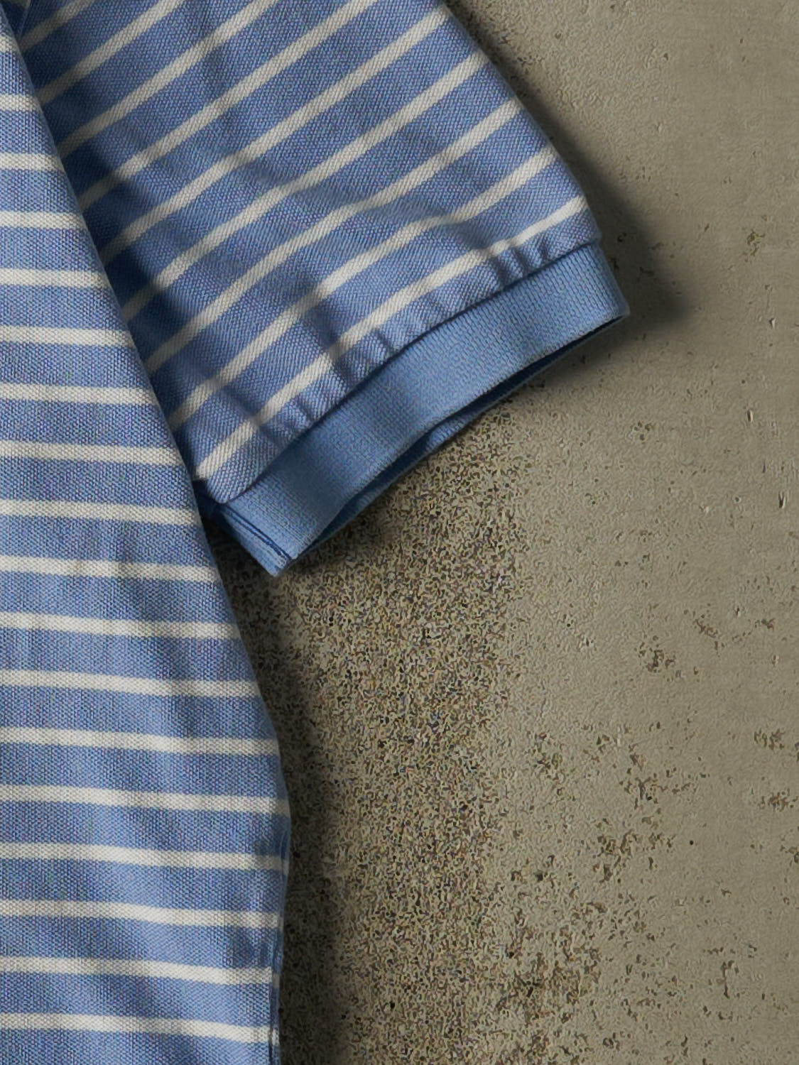 Vintage 90s Blue Polo Quarter Button Tee (L/XL)